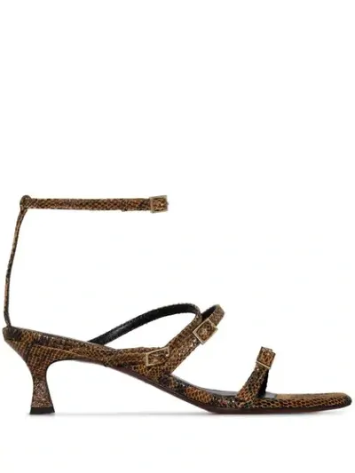 Manu Atelier Brown Naomi 50 Leather Sandals