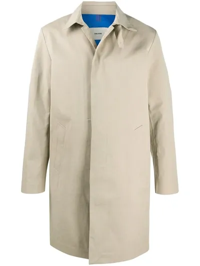 Zadig & Voltaire Martin Double Face Coat In Beige