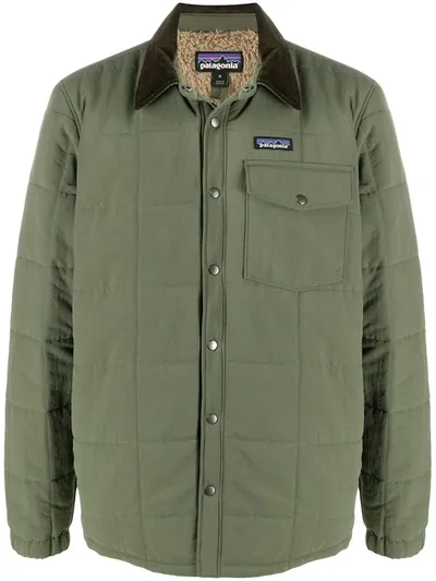 Patagonia Isthmus Quilted Shirt Jacket In Green