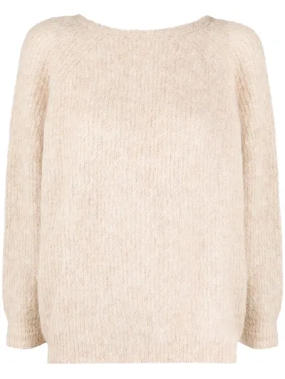 Ba&sh Twist Back Jumper In Neutrals