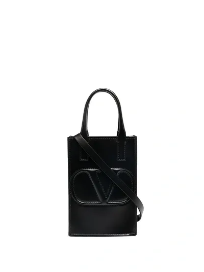 Valentino Garavani Shopper Mit Logo In Black