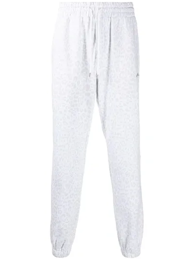 Stampd Faded Leopard Print Joggers In White