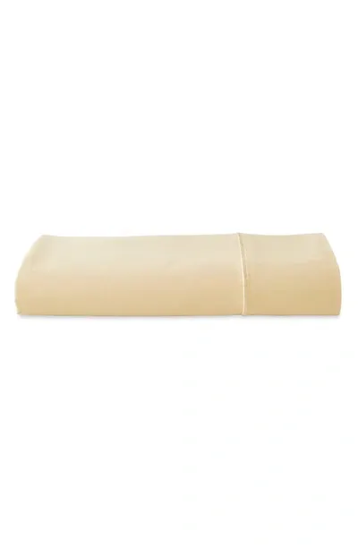 Donna Karan Silk Indulgence Cotton/silk Fitted Sheet, Queen In Gold Dust