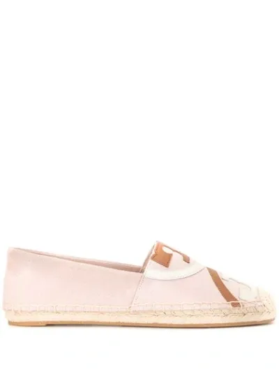 Tory Burch Poppy Canvas Espadrilles In Pink