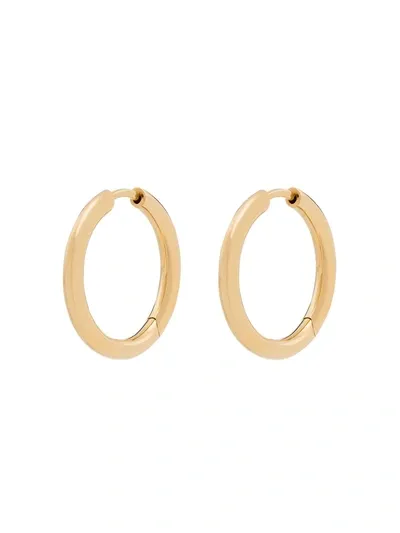 Tom Wood 9k Yellow Gold Classic Hoop Earrings