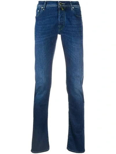 Jacob Cohen Mid-rise Slim-fit Jeans In Blue