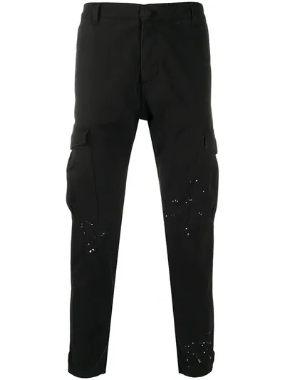 Family First Slim-fit Cargo Trousers In Black