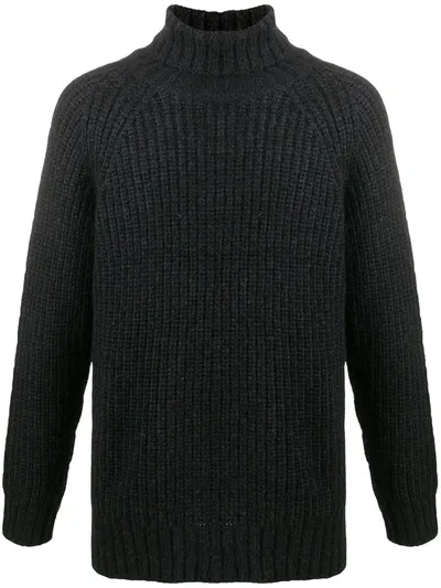 Closed Chunky Ribbed-knit Jumper In Black