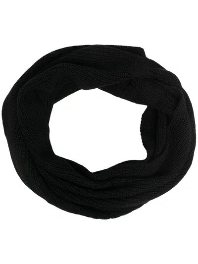 Ma'ry'ya Chunky-knit Snood Scarf In Black