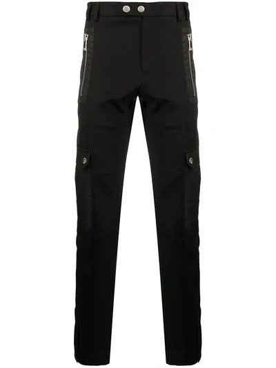 Les Hommes Zip-detail Track Pants In Black