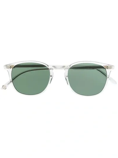 Garrett Leight Men's Kinney Square Sunglasses, 47 Mm In Clear/semi-flat Pure G15