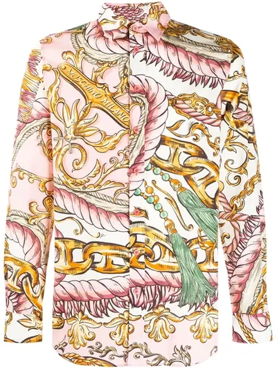 Moschino Fantasy-print Shirt In Pink