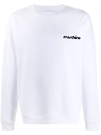 Moschino Logo-print Sweatshirt In White