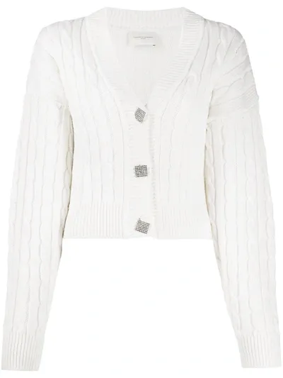 Giuseppe Di Morabito Cropped Cardigan In White