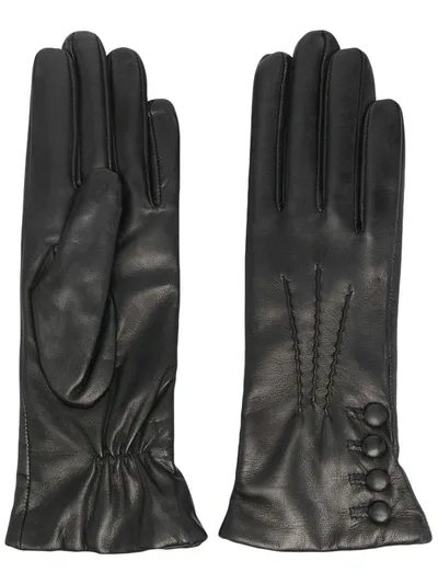 Dents Evelyn Cashmere-lined Leather Gloves In Black