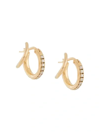 Panconesi Stellar Mix Crystal Earrings In Gold