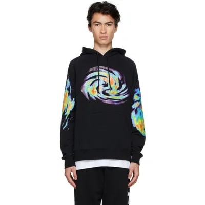 Etudes Studio Black Heat Map Racing Hoodie In Heatmap