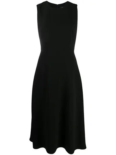 Theory Sleeveless Midi Dress In Black