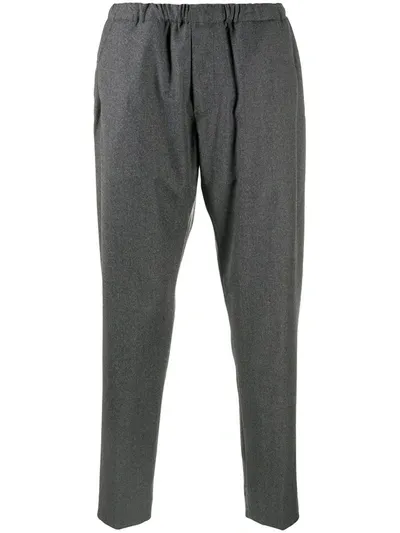 Nine In The Morning High-waisted Straight Leg Trousers In Grey