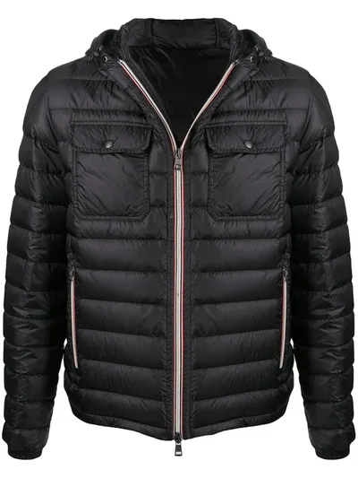 Moncler Douret Multi-pocket Puffer Jacket In Black