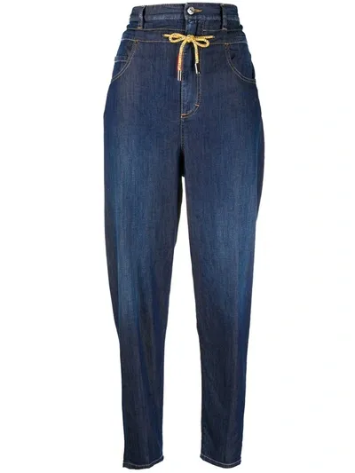 Dsquared2 Paperbag Waist Jeans In Blue