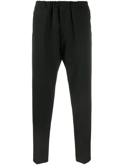 Nine In The Morning High-waisted Track Trousers In Black