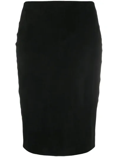 Theory Fitted Skirt In Black