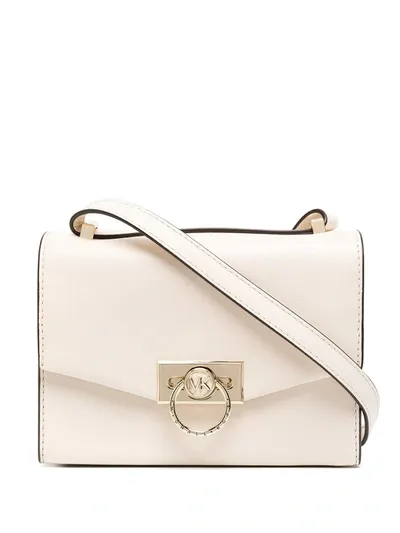 Michael Kors Foldover Crossbody Bag In Neutrals