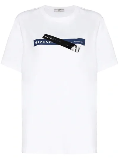 Givenchy White X Browns 50 Logo Print T-shirt In Weiss