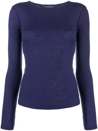 Ymc You Must Create Slim-fit Cotton Top In Purple