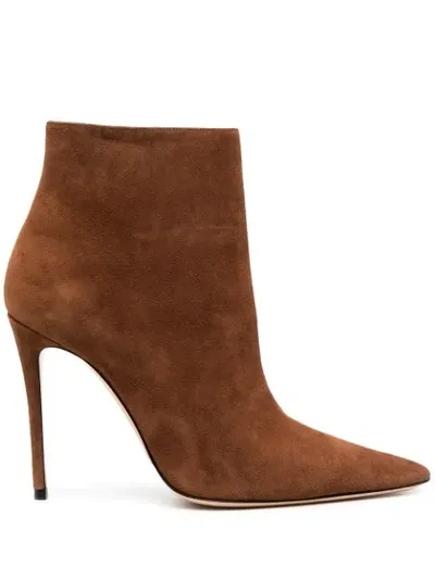 Casadei Malleolo Ankle Boots In Brown