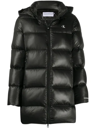 Calvin Klein Jeans Est.1978 Quilted Puffer Jacket In Black