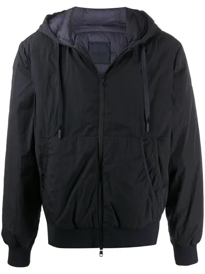 Moncler Mondrone Padded Zipped Jacket In Blue