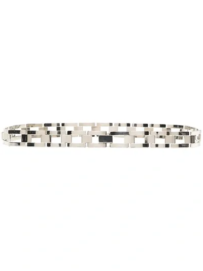 Fendi Chain-link Metal Belt In Silver