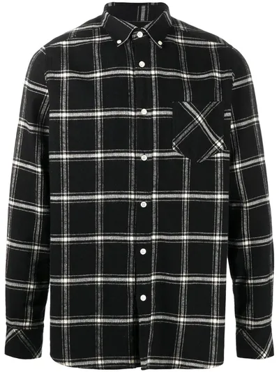 Barbour Plaid Check Shirt In Black