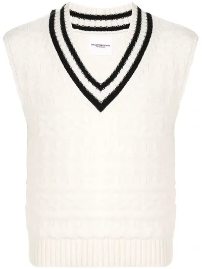 Takahiromiyashita The Soloist Sleeveless Knit Vest In White