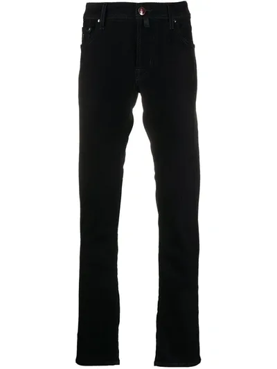 Jacob Cohen Straight Leg Trousers In Blue