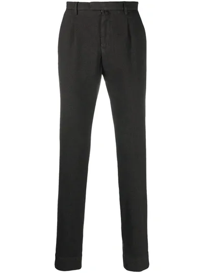 Briglia 1949 Fitted Tailored Trousers In Grey