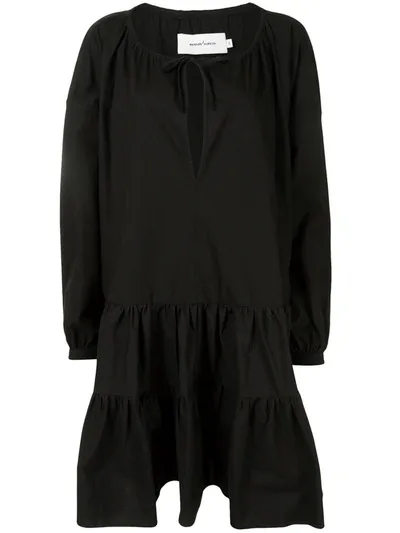 Marques' Almeida Oversized Smock Dress, Black