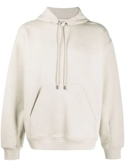 Tom Wood Hooded Slouch Sweatshirt In Neutrals