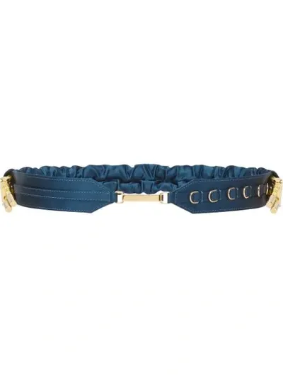 Fendi Ring-detail Elasticated Belt In Blue