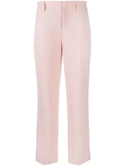 Red Valentino Mid-rise Straight-leg Trousers In Pink