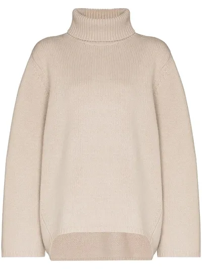 Totême Cambridge Roll Neck Sweater In Neutrals