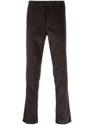 Altea Corduroy Straight-leg Trousers In Brown