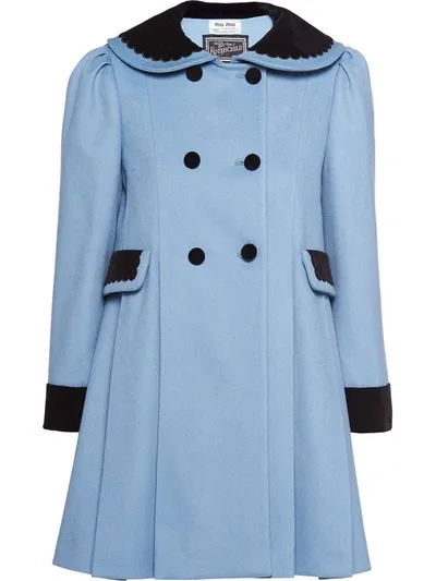 Miu Miu Once Upon A Time Coat In Blue