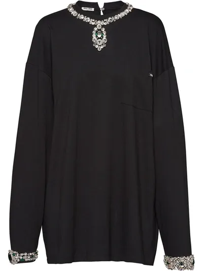 Miu Miu Once Upon A Time T-shirt In Black