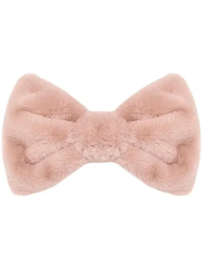 Red Valentino Red(v) Bow-shaped Headband In Neutrals