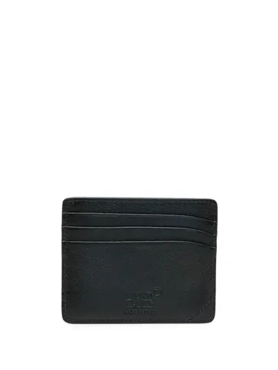 Montblanc Embossed Logo Cardholder In Blue