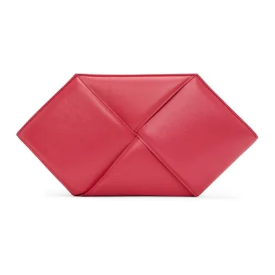 Bottega Veneta Pink Hexagonal Pouch