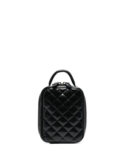 Junya Watanabe Quilted Faux Leather Tote In Black